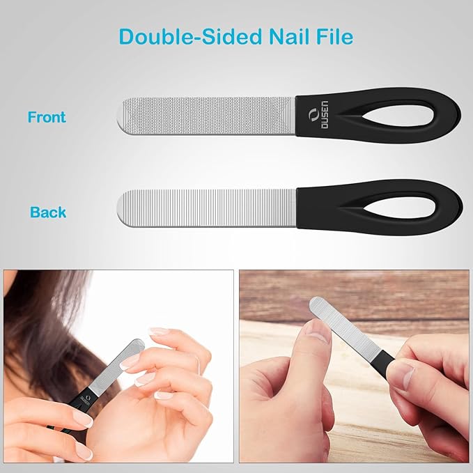 Toenail Clippers for Thick Nails, Angled Head Toe Nail Clippers for Men& Women, Wide Jaw Fingernail Clippers with Catcher, Ingrown Toe Nail Cutter with Slanted Curved Blade Nail Trimmer for Seniors