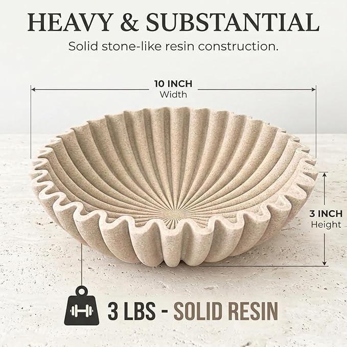 OAKOA Large Decorative Bowl for Home Decor - Image 3