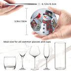 Christmas Snowman Red Bird Coasters - Image 3