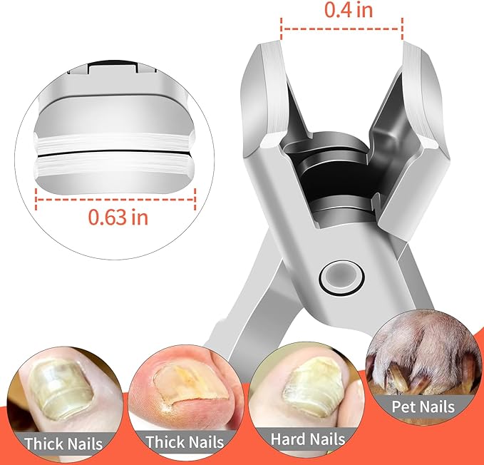 Nail Clippers for Men Toenail Clippers and Fingernail Clipper Toe Nail Clippers for Women Nail Clipper with Long Handle Wide Jaw