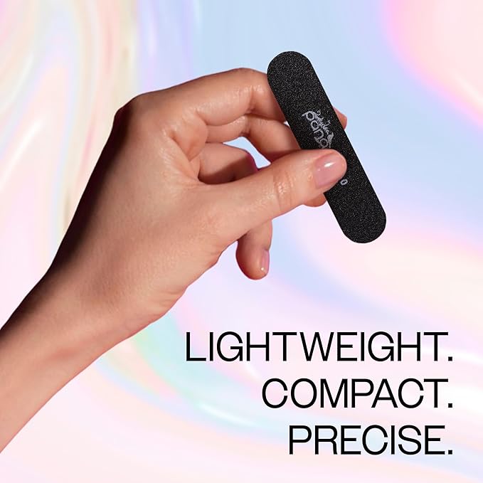 25PCS Mini Size PANA Professional Double Sided Nail Files - Black, 100/180 Grit - Emery Board Nail Buffering File Manicure Pedicure Nail Polisher Washable