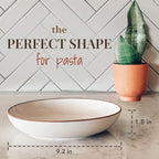 Mora Ceramic Large Pasta Bowls 30oz, etc Plate/Wide Bowl - Image 2