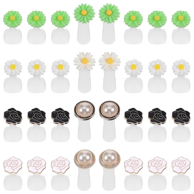 32 Pieces Silicone Toe Separators 2 Styles Toe Separators for Pedicure Comfortable Toes Spreaders Toes Dividers Manicure Pedicure Tools for Nail Salon Nail Art Accessories