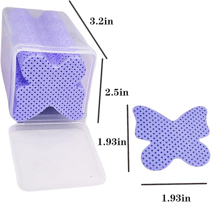 1000 PCS Lint Free Nail Wipes Eyelash Extension Glue Wipes Non-Woven Fabric Lash Glue Nail Polish Remover Cleaning Pads Lash Glue for Lash Extension Supplies