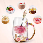 OEAGO Purple Gifts for Women Mom Mothers Day Glass Coffee Enamels Mug Best - Image 6