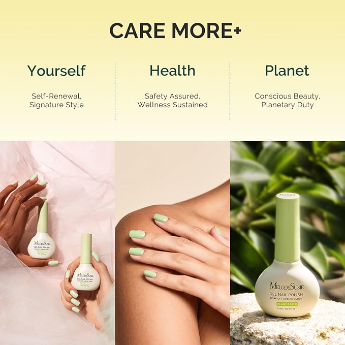 MelodySusie Plant Based Gel Nail Polish Set,Autumn and Winter Dark Colors,Hema Free,Soak Off UV LED Gel Polish Nail Art Manicure Salon DIY at Home 8Pcs 10ml/0.34 fl oz