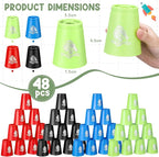 Libima 48 Pcs Sports Stacking Cups Set Stacking Cup Classic Games Speed - Image 3