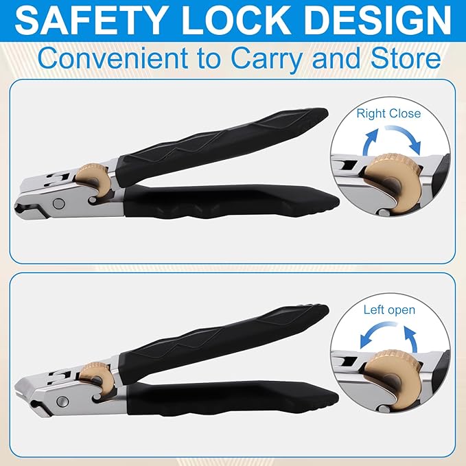 Goredny Orthoclip Toe Nail Clippers, Long Handle Toenail Clipper for Seniors and Men, Wide Jaw Opening 180° Slanted Nail Clippers with Anti-Splash Catcher, Heavy Duty Stainless Steel Toenail Clippers