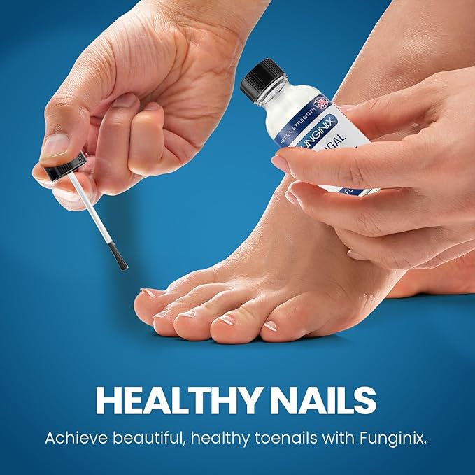 FUNGINIX Toenail Fungus Treatment Extra Strength - Antifungal Nail Treatment With 10% Undecylenic Acid & Tea Tree Oil - Nourished by 15+ Natural Oils & Botanicals- Made in USA(2 Pc,Packaging May Vary)