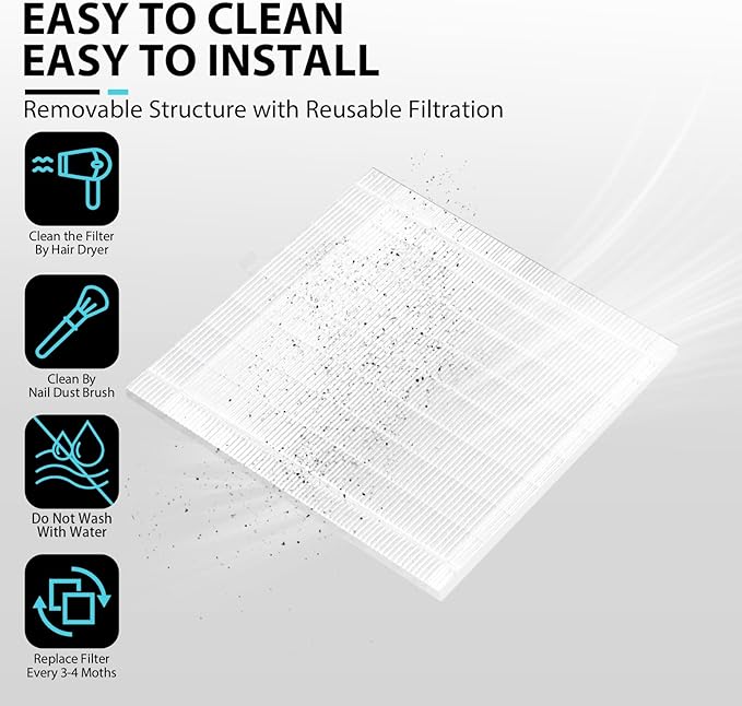 Nail Dust Collector, Powerful Vacuum Fan Vent Dust Collector Extractor Dust Suction Machine for Acrylic Nails Polishing, Nail Salon,White