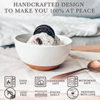 Mora Ceramic Small Dessert Bowls - 16oz - Image 4