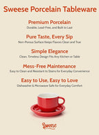 Sweese 8 Ounce Porcelain Stackable Cappuccino Cups - Image 7