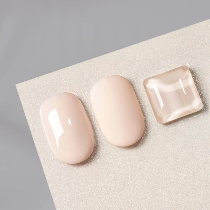 MAYCHAO 15ML Peach Nude Gel Nail Polish 1Pc Nude Pink Gel Polish Soak Off UV LED Nail Polish Nail Art Starter Manicure Salon DIY at Home, 0.5 OZ