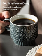 Gomakren Coffee Mugs Set of 4, 13oz Stackable Coffee Cup - Image 5
