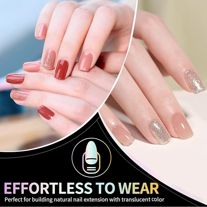 Extra Short Square Nail Tips Short Soft Gel Nail Tips 240Pcs Fake Nails Pre-Shaped Half Matte Acrylic Full Cover Clear Pre Etched Nails for Nail Extension Manicure Home DIY Salon 12 Sizes