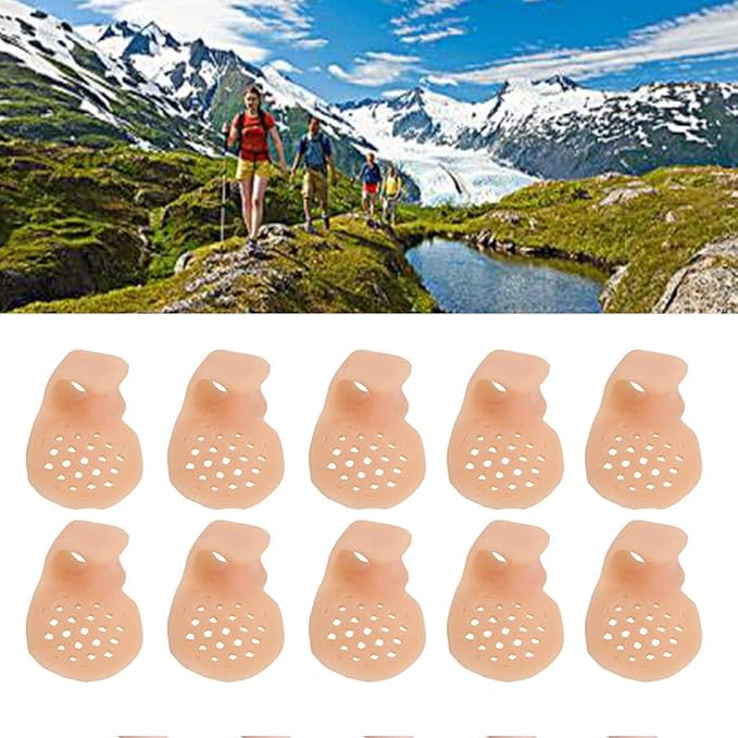 5 Pairs-Pinky Toe Cushion Splint, Gel Toe Separators, Little Toe Straightener with Loop, Pinky Toe Separators for Men Women, Prevent Blisters, Corn, Pain Relief (5 Pairs-Skin)