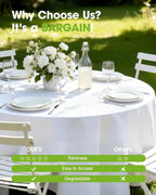 Pureegg Plastic Table Cloth Disposable 12 Pack, Decorative Tablecloths - Image 6