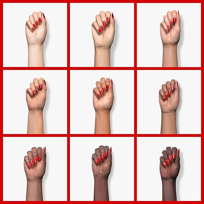 Imtiti Red Gel Nail Polish, 0.5 fl oz Neon Color Soak Off Polish for Nail Art Manicure Salon DIY Lamp Design Easter Decoration