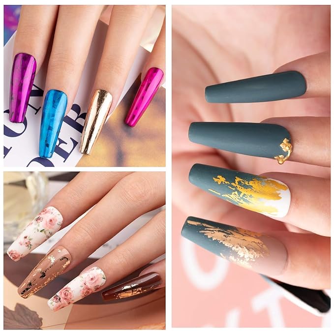 Beetles 15ml Nail Foil Glue, Foil Transfer Gel for Nails Stickers Transfer Nail Art Gel Nail Polish Soak Off LED Lamp Required Manicure DIY at Home Fall Nail Gifts for Women