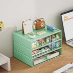 Marbrasse Desk Organizer with 6 Drawers, 3 Tier Stackable Storage Drawers - Image 3