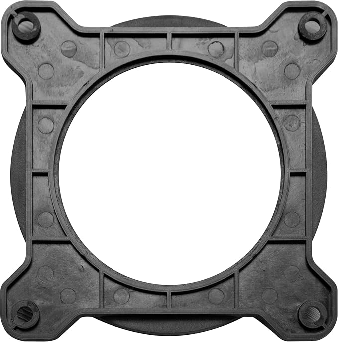 O'SKOOL Dust Connection 4" Flanged Inlet Fitting Steel Port for 4-inch Magnetic Dust Collection Coupler (Magnetic Port is not Included)