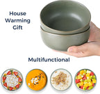 AmorArc Stoneware Cereal Bowls for Kitchen, 28oz Large Ceramic Soup Bowls Set - Image 5