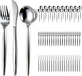 60-Piece Silverware Set for 20, Food Grade Stainless Steel Flatware Set by SilverwareSet