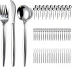 60-Piece Silverware Set for 20, Food Grade Stainless Steel Flatware Set by SilverwareSet