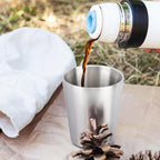 Beasea Stainless Steel Cups 8.8 oz, 4 Pack Small Stainless Steel Tumbler Bulk - Image 7