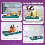 Gifturbo Teal Serving Tray, Rectangular Serving Trays - Image 5