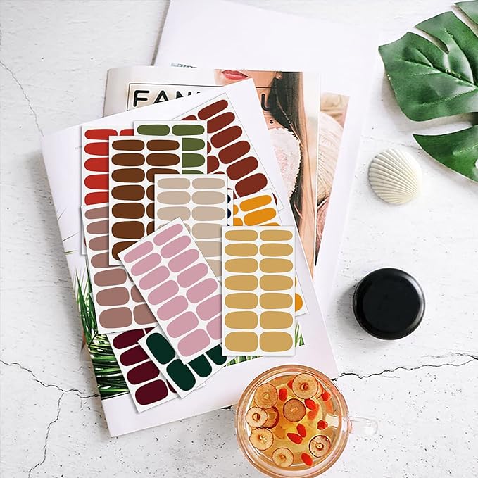 DANNEASY 16 Sheets Bright Color Nail Polish Strips Full Nail Wraps for Women Gel Nail Strips Self Adhesive Nail Polish Stickers Fingernails Manicure Accessories with Nail File, Cuticle Stick