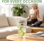 VINGER 20 oz Ribbed Glass Tumblers - Image 5