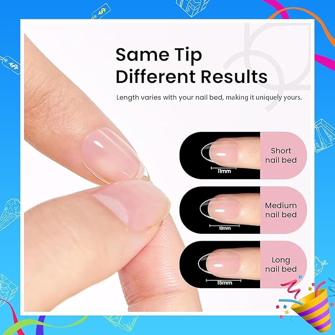 Beetles Gel Nail Kit Short Almond with Nail Dehydrator and Primer, 576Pcs Half Matte Etch-X Gel Nail Tips Solid Nail Glue Mini Nail Lamp Acrylic Nail Tips Easy DIY Nail Extension Set Gift for Women