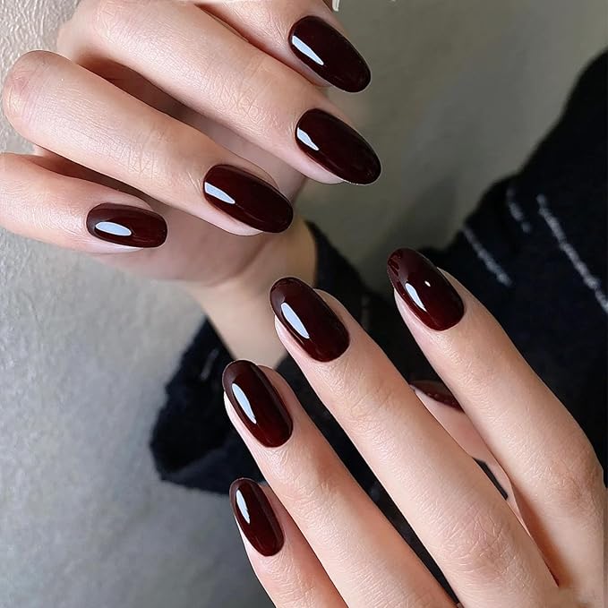 Cherry Red Quick Dry Nail Polish, Black Red Chip Resistant Manicure, Non-Toxic, Vegan, Cruelty Free, 12ml, Fast Drying in 60 Seconds (Wicked)