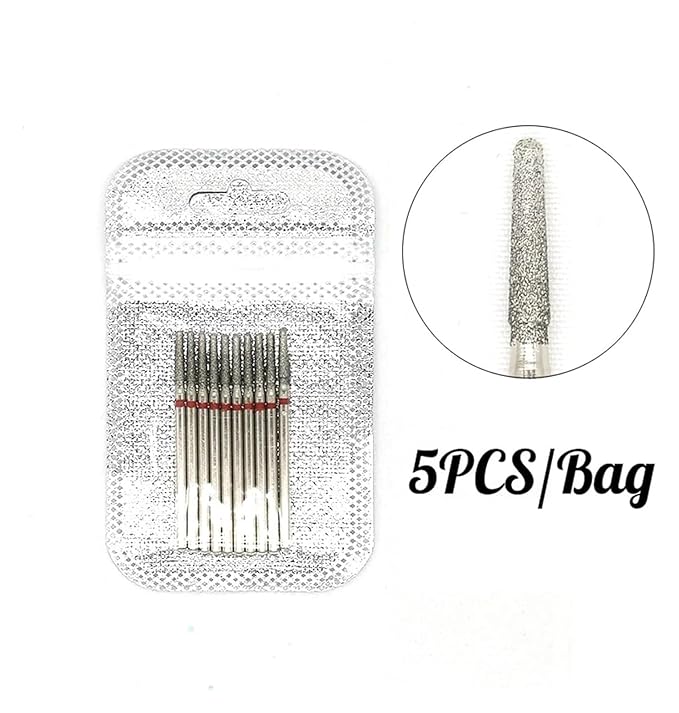 WWJN 5Pc Ceramic Nail Art Drill Bits Rotary Cutter Clean Apparatus for Manicure Nail Milling Machine Accessories Removal Nail Gel Tool