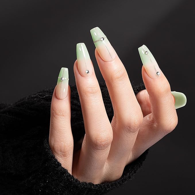 Gellen Gel Nail Polish 18Ml Jelly Mint Green Spring Translucent Pastel Sheer Soak Off UV for Nail Art at Home 0.61 Fl Oz