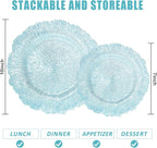 U-QE 60PCS Clear Blue Plates - Image 2