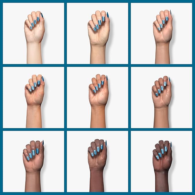 Imtiti Glitter Gel Nail Polish, 1 Pcs 0.5 fl oz Shimmer Blue gel nail polish Color Soak Off Gel Polish Nail Art Manicure Salon DIY Nail Lamp Gel Nail Design Christmas Decoration