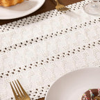 MLMW Boho Table Runner Farmhouse Burlap Small Table Runner Dresser Runner | - Image 5