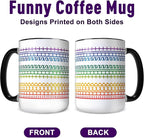 Funny Coffee Mugs for Women Men, 15oz Hidden Message Ceramic Cup | Secret - Image 2