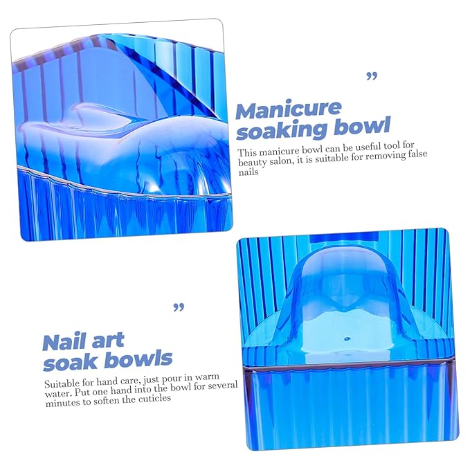 minkissy Manicure Soaking Bowl Nail Art Hand Soaking Bowl Salon Tools Easy to Clean