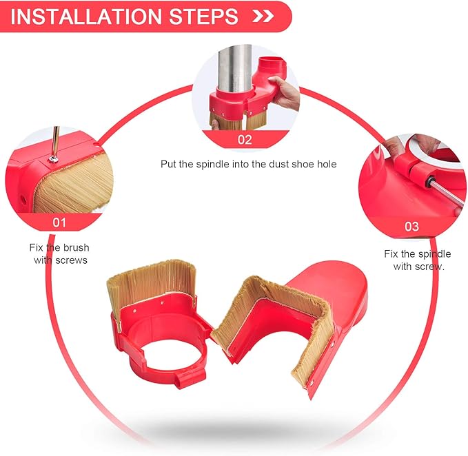 Daedalus NL330 CNC Dust Shoe, 100mm, Red