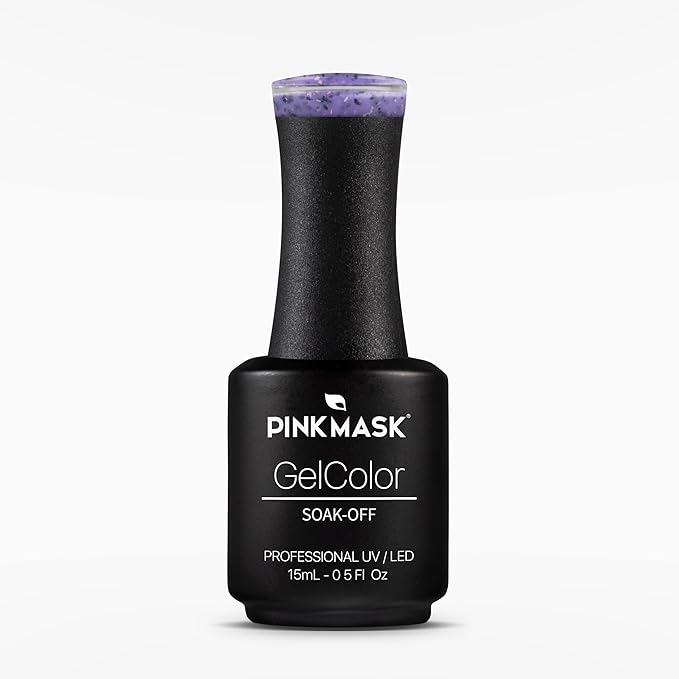 PINK MASK Gel Color Nail Polish Frugalicious - Col. Discount Diva 15ml / o.5 oz - UV/LED Gel Polish, Non Wipe, Long Lasting, Soak Off Formula