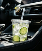 Ginkgo 50 Pack 24 oz Clear Plastic Cups - Image 5