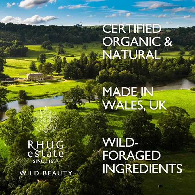 Rhug Wild Beauty.- Hand & Nail Cream with Orange Peel Oil and Yarrow | Nourishing Moisturizer for Hands | 75ml | Made in the UK