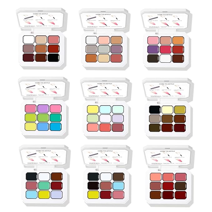 Ombre Gel Nail Polish Nail Sponges for Ombre 9 Series Colorful Blush Effect Gradient Painting Gel for Ombre Nails Multistyle French Manicure Nail Art DIY Home (A15, 1)