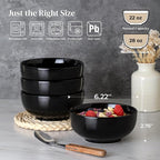 DOWAN 22 OZ Ceramic Soup Bowls & Cereal Bowls - Image 2