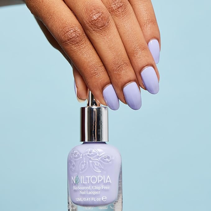 Nailtopia Bio-Sourced, Chip-Free Nail Lacquer - Fast Dry Nail Polish - Superfood-Infused - Natural Nail Polish - Keep It 100-0.41 oz