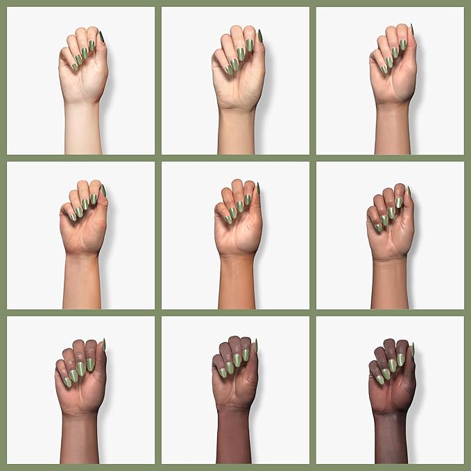 duri Nail Polish, 720 Barefoot, Creamy Pastel Green, Full Coverage, Glossy Finish, Fast Drying, 0.45 Fl Oz