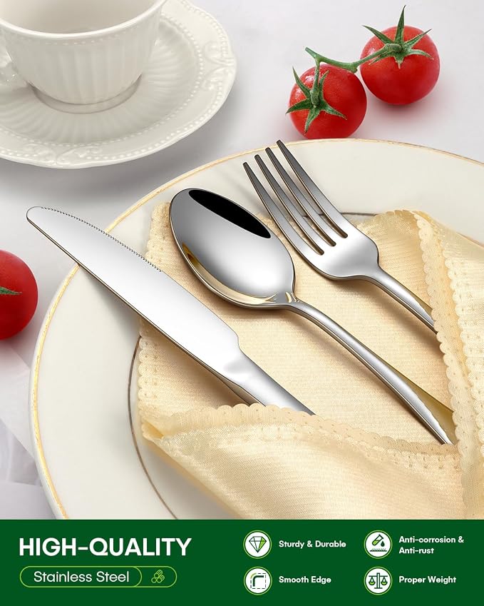 PHILIPALA 45 Piece Silverware Set - Image 3